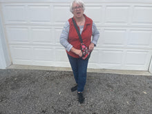 Load image into Gallery viewer, Belle & Rae leather sling pack concealed carry bag Vinyl lipstick pack