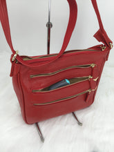 Load image into Gallery viewer, Roma Gun BAg – Triple Zip Concealed Carry Cross Body Bag 2