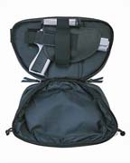 Load image into Gallery viewer, black leather concealed carry fanny waist pack 3