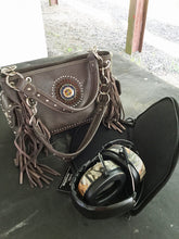 Load image into Gallery viewer, Montana West Chocolate Fringed Satchel concealed carry handbag 8