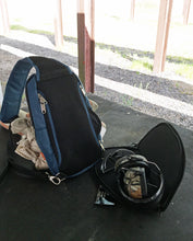 Load image into Gallery viewer, Navy with Black Sling Bag – Concealed Carry Sling Bag 10