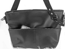 Load image into Gallery viewer, Black Cross body bag marine vinyl Kati Collection 4