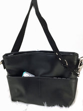 Load image into Gallery viewer, Black Cross body bag marine vinyl Kati Collection 2