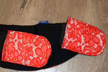 Load image into Gallery viewer, blk red lace 1