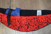 Load image into Gallery viewer, blk red lace 2