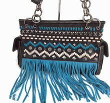 Load image into Gallery viewer, Montana West Fringed Satchel concealed carry handbag 1