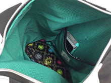 Load image into Gallery viewer, Tear Drop shape Concealed Carry convertible strap black and white stripe 10