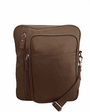 Load image into Gallery viewer, Leather Cross Body, Brown, concealed carry bag 1