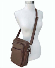 Load image into Gallery viewer, Leather Cross Body, Brown, concealed carry bag 3