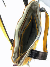 Load image into Gallery viewer, Tote bag purse orange and purple Sabrina 7