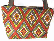 Load image into Gallery viewer, Southwestern print tote handbag 1