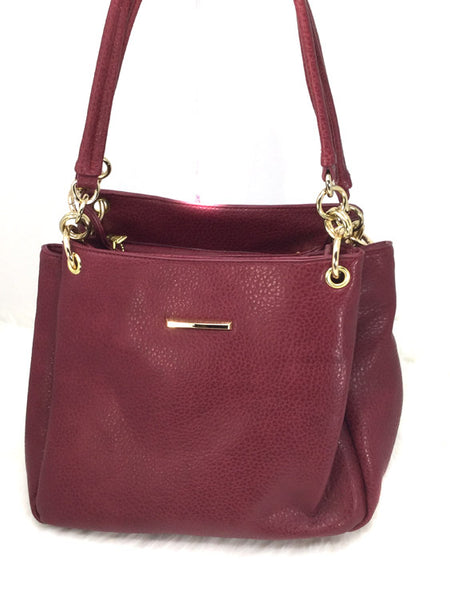 Cherry Red Vegan Leather Concealment Bag 1