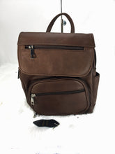 Load image into Gallery viewer, Brown Leather Concealment Backpack 1
