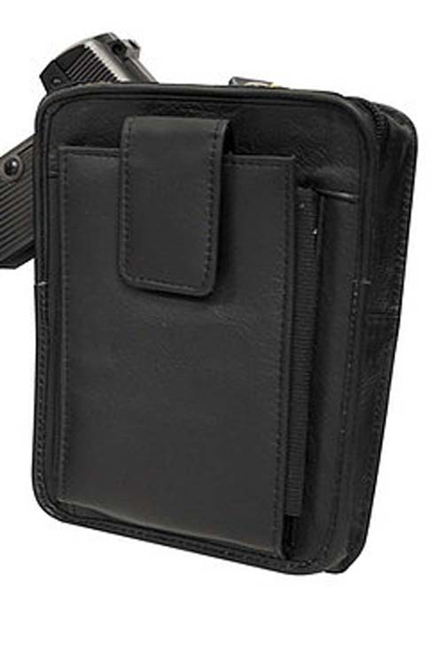 Leather Large outside the waist band Pouch for your concealed carry and your phone 1