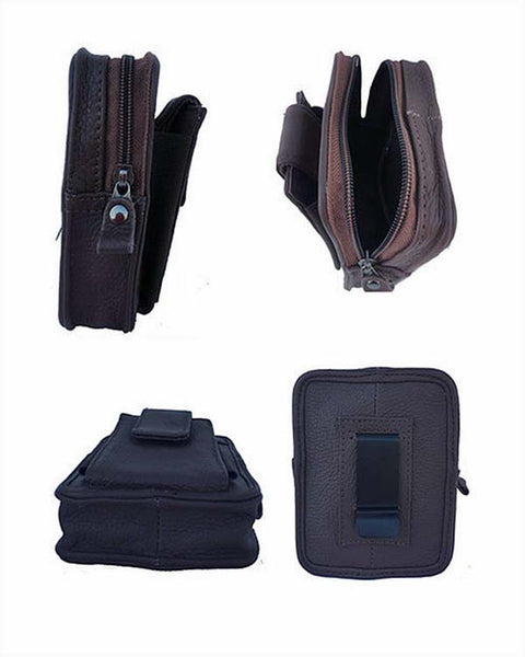 Leather small outside the waist band Pouch for your concealed carry and your phone 2