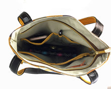 Load image into Gallery viewer, Tote bag purse orange and purple Sabrina 6
