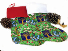 Load image into Gallery viewer, Handcrafted Christmas Stocking &#8211; Tree of Life with White Cuff 2
